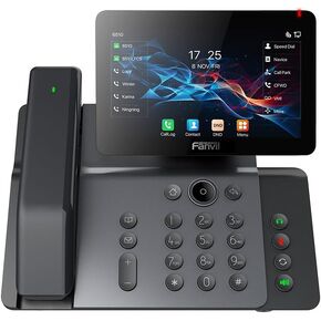 V66-Pro Premium IP Phone 7-inch Adjustable Touch Screen, 20 SIP Lines Built-in 2.4G/5G Wi-Fi (Wi-Fi 6) and Wireless Bluetooth handset