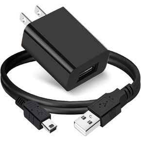 AC Adapter Charger for Texas Instruments TI-84 Plus CE Graphing Calculator, 5Ft Data Cable for TI 84 Plus C Silver Edition,TI 89 Titanium,TI Nspire CX,TI Nspire CX CAS Graphing Calculator Charger