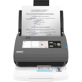 Ambir ImageScan Pro 820ix for use with athenahealth,Black