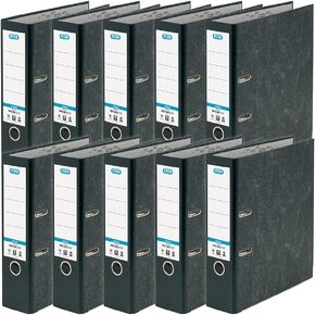 A4 Extra Large Capacity Lever Arch Files, ELBA, Black, Pack of 3 Folders, Paper on Board in Saudi Arabia