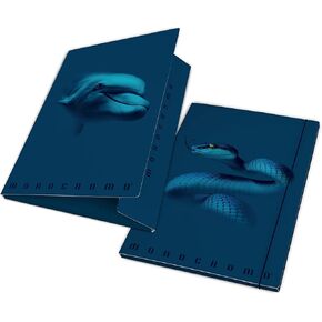 Document Folder with Elastic Monochrome Blue, Spine 1.2 cm, Size 26 x 35.5 cm, Pack of 6