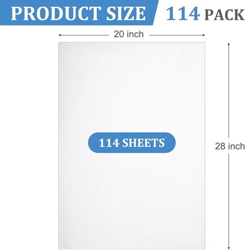 114 PCS PROTTER PROACTE PAPER for Art White White Paper Paper Paper Paper Tissue Paper لصنع نموذج الكولاج ، وحراني الوسائط ، إلخ. in Saudi Arabia