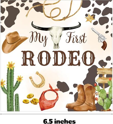 My First Rodeo Birthday Party Plates and Napkins for 40 Guests 80 Pcs Western Cowboy Party Supplies Disposable Tableware Set Wild West Plates and Napkins for Western Theme Birthday Party Supplies in Saudi Arabia