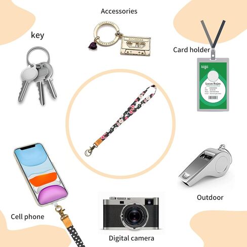 Lanyard for Keys, Cool Neck Strap Key Chain Holder, Long Lanyard for ID Badges Wallet in Kuwait