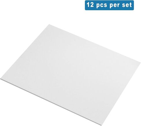 QIDIWIN EVA Foam Craft Sheets - 9x12 Inch 2mm Thick Versatile Non-Adhesive Foam for DIY, Cosplay, Scrapbooking, Classroom Projects - Durable, Flexible, Perfect for Crafting, 12 Pack(White) in Saudi Arabia