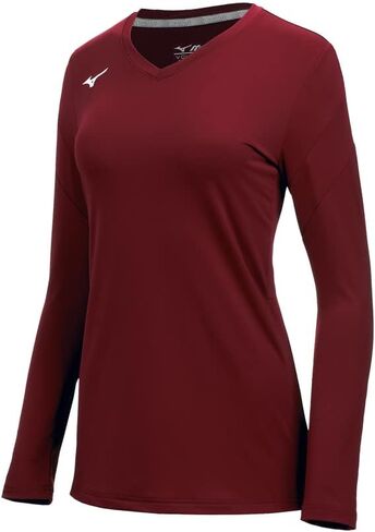 Mizuno Women's Balboa 6 Long Sleeve Volleyball Jersey, Quiet Shade, X-Small in Saudi Arabia