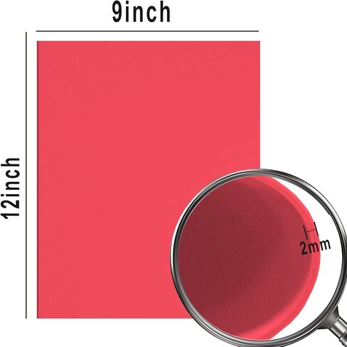 QIDIWIN EVA Foam Craft Sheets - 9x12 Inch 2mm Thick Versatile Non-Adhesive Foam for DIY, Cosplay, Scrapbooking, Classroom Projects - Durable, Flexible, Perfect for Crafting, 12 Pack(White) in Saudi Arabia