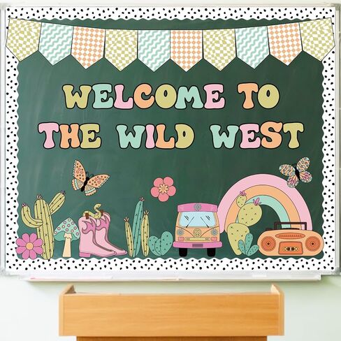 63 Pcs Groovy Bulletin Board Decorations Set Retro Smiley Face Classroom Decor with Black Dots Border Trims for Back to School Classroom Wall Door Decor in Saudi Arabia