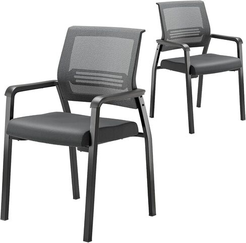 VINGLI Modern Oversize 350 lbs Stackable Waiting Room Chairs; Ergonomic Design for Office Guest Conference Room Lobby Side in Saudi Arabia