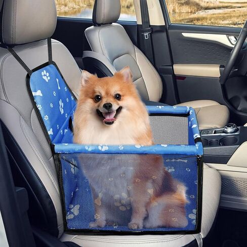 Pet Dog Booster Seat, Robust Pet Seat & Puppy Seat for Small to Medium Dogs, Breathable and Waterproof Seats, Anti-Collapse Dog Carriers for Small Dogs (Pink, PVC Frame) in Saudi Arabia