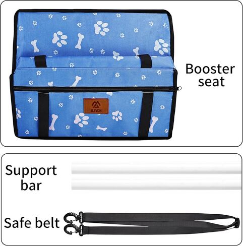 Pet Dog Booster Seat, Robust Pet Seat & Puppy Seat for Small to Medium Dogs, Breathable and Waterproof Seats, Anti-Collapse Dog Carriers for Small Dogs (Pink, PVC Frame) in Saudi Arabia