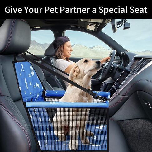 Pet Dog Booster Seat, Robust Pet Seat & Puppy Seat for Small to Medium Dogs, Breathable and Waterproof Seats, Anti-Collapse Dog Carriers for Small Dogs (Pink, PVC Frame) in Saudi Arabia