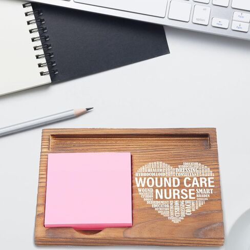 Wound Care Nurse Desk Organizer, Inspirational Sticky Note Holder, Wound Care Nurse Heart Design, Gifts for Wound Care Nurses and Healthcare Workers EDP144 in Kuwait
