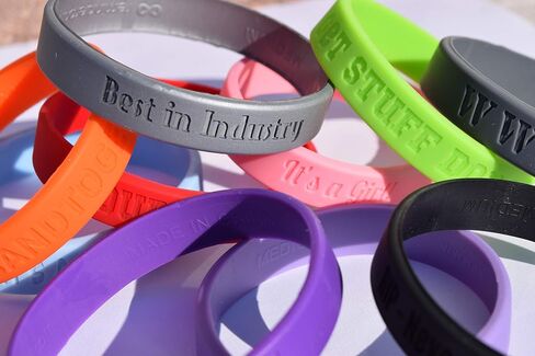 Reminderband Custom Rubber Bracelets | Personalized Silicone Wristbands | 1/2" Classic | Events, Gifts, Awareness - Choose Quantity in Kuwait