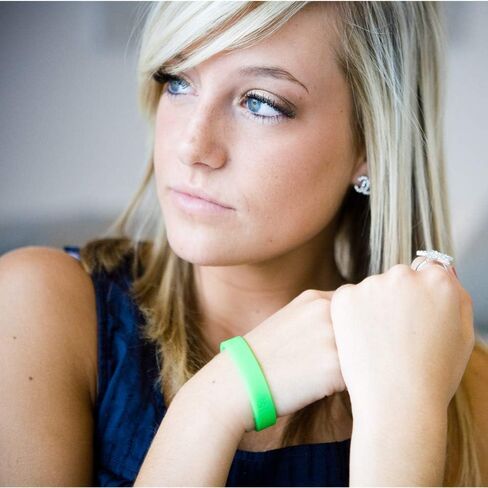 Reminderband Custom Rubber Bracelets | Personalized Silicone Wristbands | 1/2" Classic | Events, Gifts, Awareness - Choose Quantity in Kuwait
