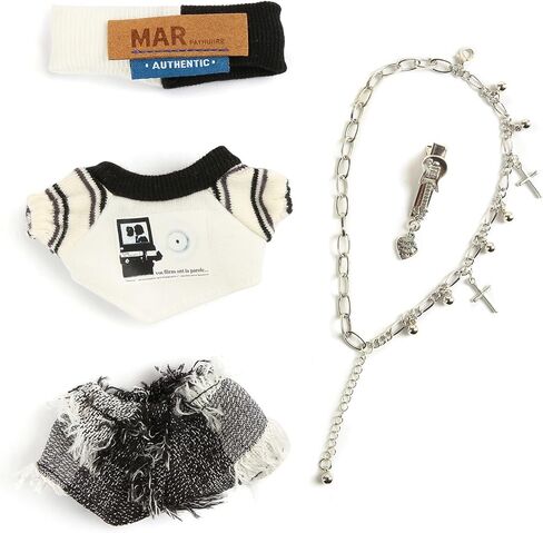 Doll Clothes for 17cm Dolls Fashion Accessories for Dress Up No Doll White in Saudi Arabia