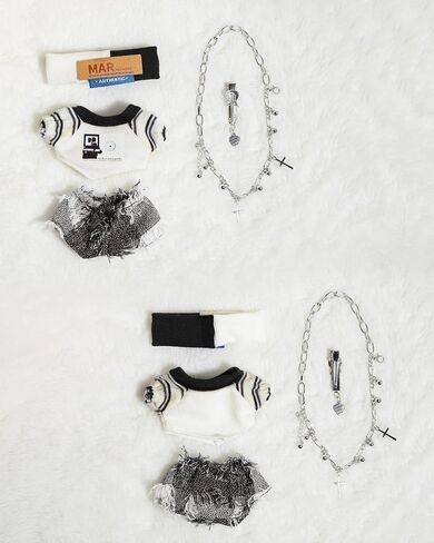 Doll Clothes for 17cm Dolls Fashion Accessories for Dress Up No Doll White in Saudi Arabia