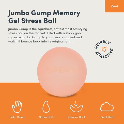 Speks Jumbo Gump Stress Balls | Ultra Soft Squishy Fidget Toy for Adults & Teens | Stress Relief & Desk Toy | Algae in Saudi Arabia