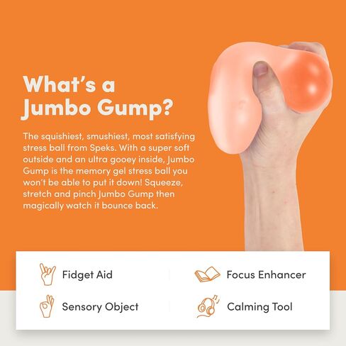 Speks Jumbo Gump Stress Balls | Ultra Soft Squishy Fidget Toy for Adults & Teens | Stress Relief & Desk Toy | Algae in Saudi Arabia