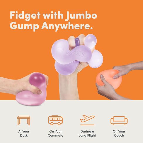 Speks Jumbo Gump Stress Balls | Ultra Soft Squishy Fidget Toy for Adults & Teens | Stress Relief & Desk Toy | Algae in Saudi Arabia