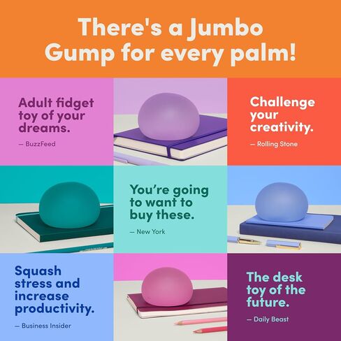 Speks Jumbo Gump Stress Balls | Ultra Soft Squishy Fidget Toy for Adults & Teens | Stress Relief & Desk Toy | Algae in Saudi Arabia