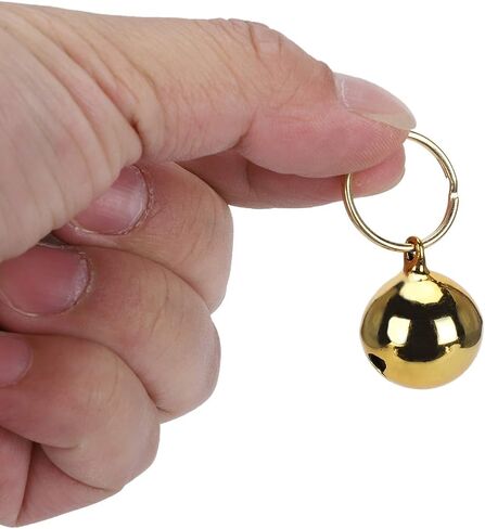 2pcs ILost Copper Bells with Crisp Sound for Dog Cat den Pet Collar Decoration Bells for Pet Klace and Dog Accessories. in Saudi Arabia