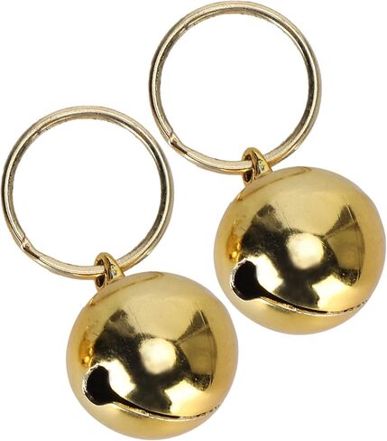 2pcs ILost Copper Bells with Crisp Sound for Dog Cat den Pet Collar Decoration Bells for Pet Klace and Dog Accessories. in Saudi Arabia