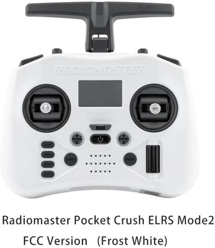 Radiomaster Pocket Crush Expresslrs Controller 2.4G 16CH ELRS Transmitter Hall Gimbal لـ RC FPV Drone Quadcopter Remote New (Iceberg Blue with 18650) in Kuwait