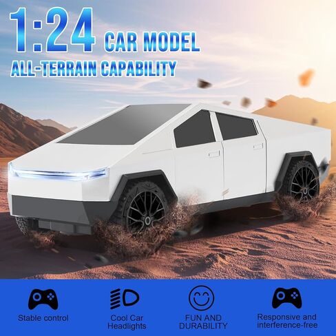 شاحنة بيك آب التحكم عن بُعد ، طراز سيارة سباق 1/24 ، بطارية وضوء وضوء قابلة للشحن ، للبالغين والأولاد (الأزرق) in Kuwait