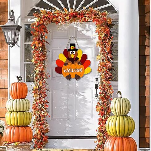 Halloween Mouse Pumpkin Decorations, Halloween Welcome Home Sign for Front Door, Halloween Door Wreath Cute Halloween Decor for Bedroom Window Wall in Saudi Arabia