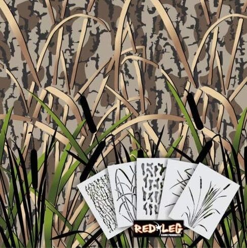 Redleg Camo® Stencil Kit (قياسي ، خشب الخراب) in Kuwait