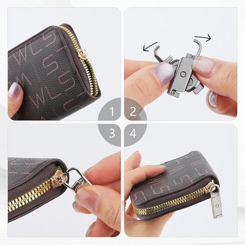 Zipper Pull Replacement (Upgraded)，8 Pcs Detachable Replacement Zipper Pull Tabs for Luggage Clothing Jackets Backpacks Boots Purse Coat(Silver, Bronze, Gold, Gun Black) in Saudi Arabia