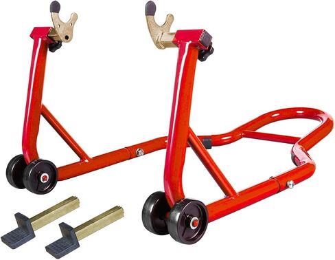 BIG RED ATRM05012R Torin دراجة نارية مقطورة عجلة الساندة: قابل للتعديل الثقيلة دراجة نارية حامل عجلة العجلة الساندة ل16 "-25" على الطرق الوعرة والدراجات النارية القياسية، تستقيم سعة 1800 رطل in Saudi Arabia