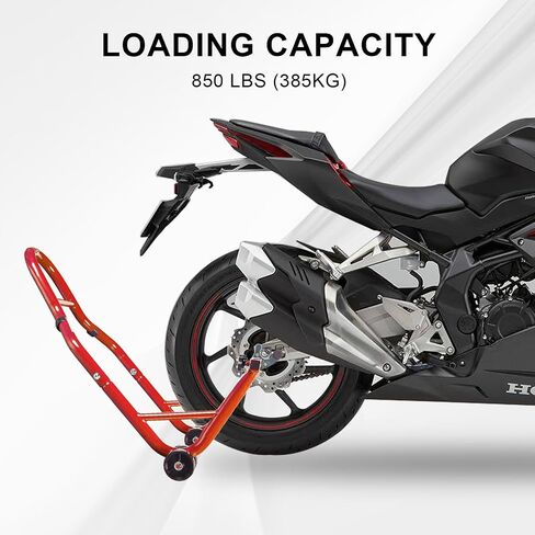 BIG RED ATRM05012R Torin دراجة نارية مقطورة عجلة الساندة: قابل للتعديل الثقيلة دراجة نارية حامل عجلة العجلة الساندة ل16 "-25" على الطرق الوعرة والدراجات النارية القياسية، تستقيم سعة 1800 رطل in Saudi Arabia