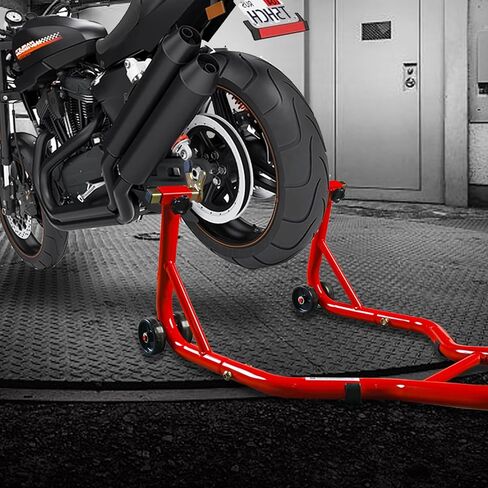 BIG RED ATRM05012R Torin دراجة نارية مقطورة عجلة الساندة: قابل للتعديل الثقيلة دراجة نارية حامل عجلة العجلة الساندة ل16 "-25" على الطرق الوعرة والدراجات النارية القياسية، تستقيم سعة 1800 رطل in Saudi Arabia