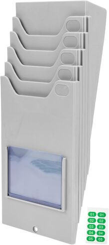 Material Shelf Time Clock Holder Card Holders Rack Plastic Space Saving in Saudi Arabia