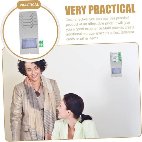 Material Shelf Time Clock Holder Card Holders Rack Plastic Space Saving in Saudi Arabia
