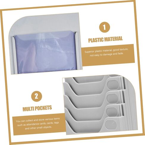 Material Shelf Time Clock Holder Card Holders Rack Plastic Space Saving in Saudi Arabia