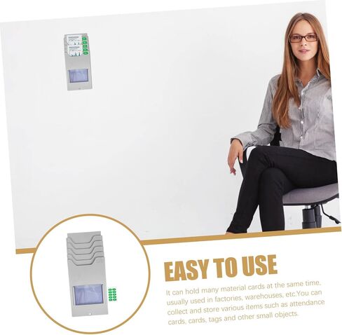 Material Shelf Time Clock Holder Card Holders Rack Plastic Space Saving in Saudi Arabia