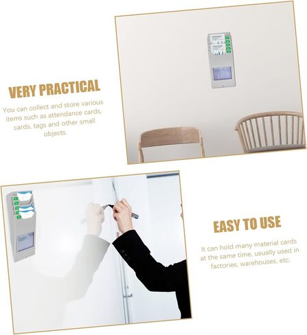 Material Shelf Time Clock Holder Card Holders Rack Plastic Space Saving in Saudi Arabia