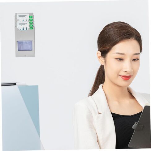 Material Shelf Time Clock Holder Card Holders Rack Plastic Space Saving in Saudi Arabia