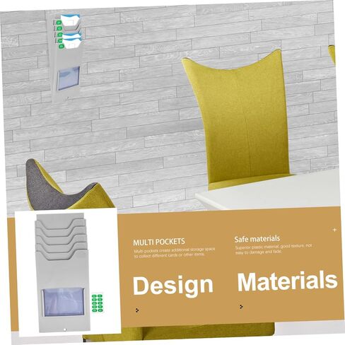 Material Shelf Time Clock Holder Card Holders Rack Plastic Space Saving in Saudi Arabia