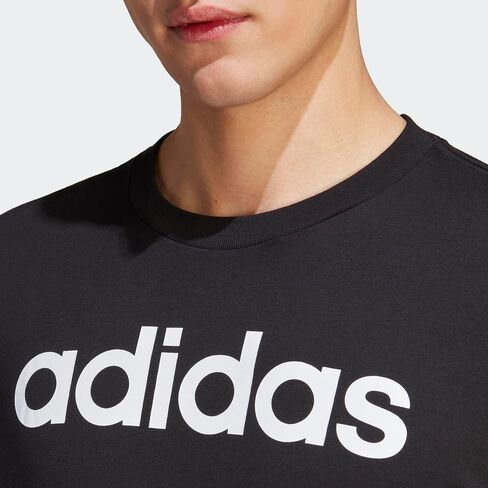 adidas Men's Size Essentials Single Jersey Linear Embroidered Logo T-Shirt, Collegiate Green, 4X-Large/Tall in Saudi Arabia