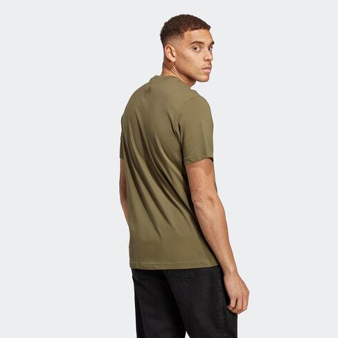 adidas Men's Size Essentials Single Jersey Linear Embroidered Logo T-Shirt, Collegiate Green, 4X-Large/Tall in Saudi Arabia