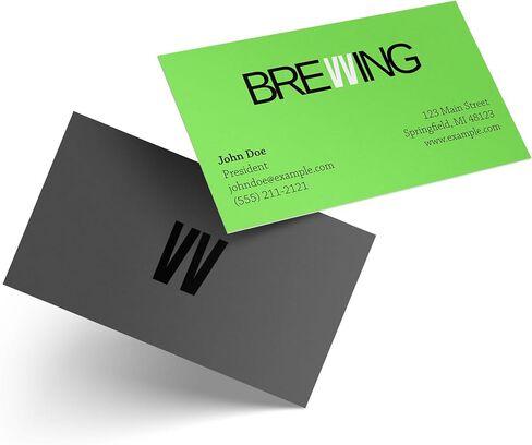 Custom Business Cards with Your Logo - 3.5" x 2" - Made in the USA (50-1,000 Cards) in Saudi Arabia