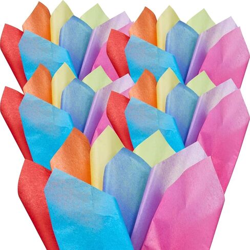 Amscan Gift Tissue Paper, 20" x 20", Assorted Colors, Pack of 40 in Saudi Arabia