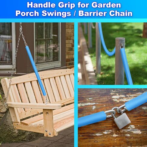 Cosmos 2 Pcs Swing Chain Cover Swing Handle Grip Sleeve for Playground Swingset Accessories, Porch Swings Barrier Chain in Garden Backyard Patio Outdoor (Green) in Saudi Arabia