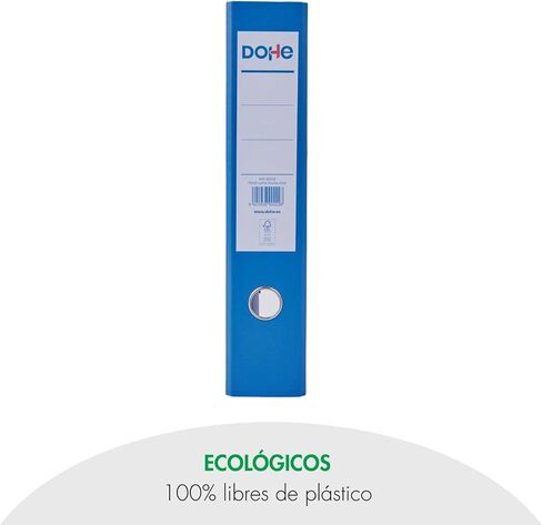 Binder 2 Rings Ecological-Capacity 520 Sheets, Folio Size 29x35cm, Spine 7cm with Card Holder, Easy Lever Opening, Office Supplies-Pink ECOFILE, Cardboard in Saudi Arabia