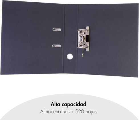 Binder 2 Rings Ecological-Capacity 520 Sheets, Folio Size 29x35cm, Spine 7cm with Card Holder, Easy Lever Opening, Office Supplies-Pink ECOFILE, Cardboard in Saudi Arabia