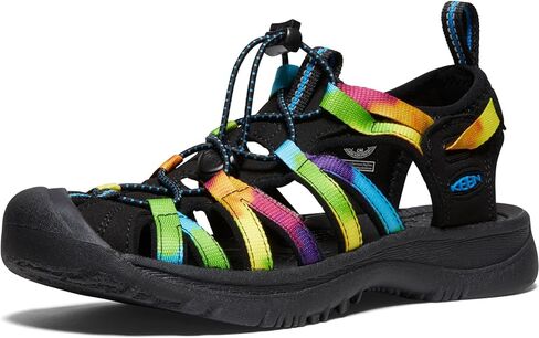 KEEN Women's Whisper Closed Toe Sport Sandals, Granite Green/Peach Parfait, 6.5 in Saudi Arabia